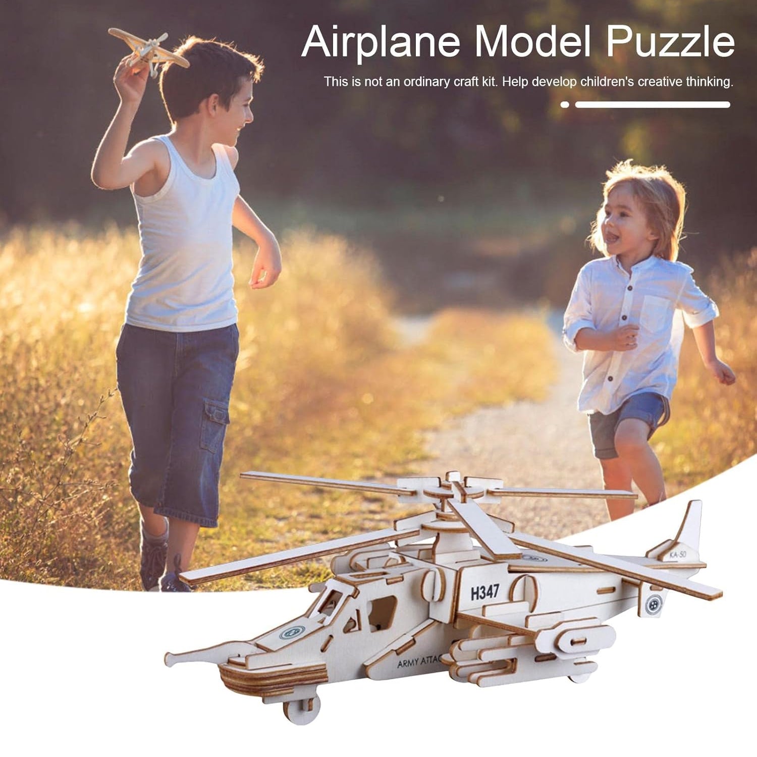3D Wooden Aircraft Puzzle DIY Assembly Kit (Mix Design – 1 Set) 3D Wooden Aircraft Puzzle DIY Assembly Kit (Mix Design – 1 Set)